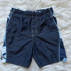 Boys’ floral print swim trunks